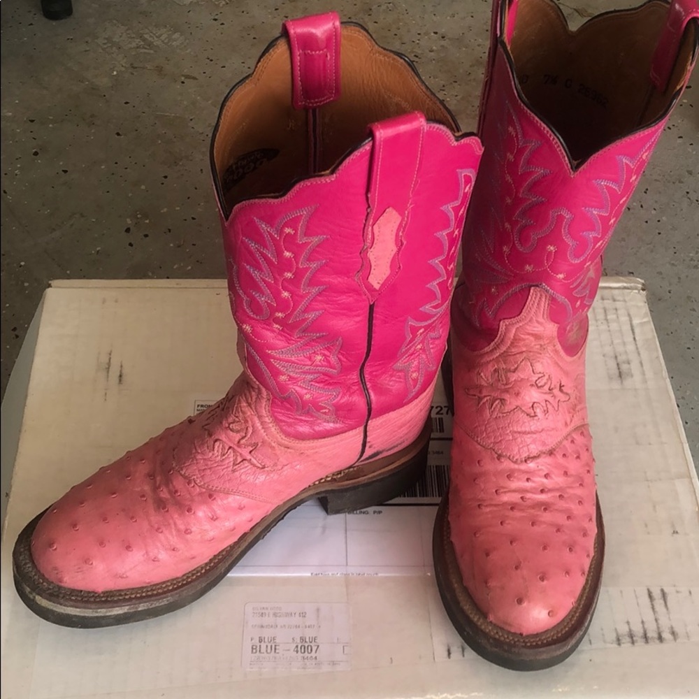 Pink Lucchese Boots